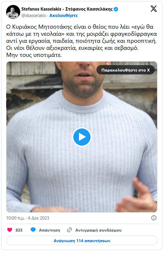 kasselakis 4 12 2023