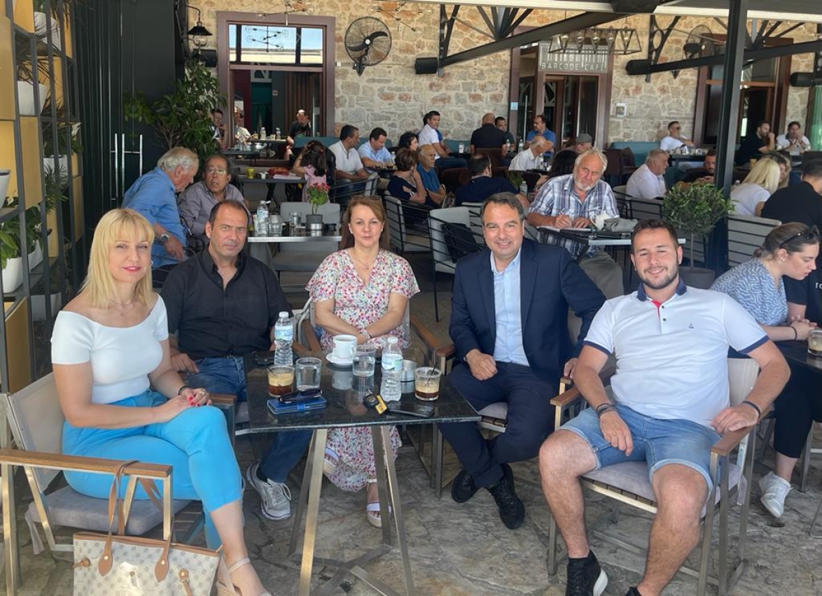 Συνάντηση του υπ.Βουλευτή ΝΔ Αιτωλοακαρνανίας, Θανάση Παπαθανάση με πολίτες στη Βόνιτσα