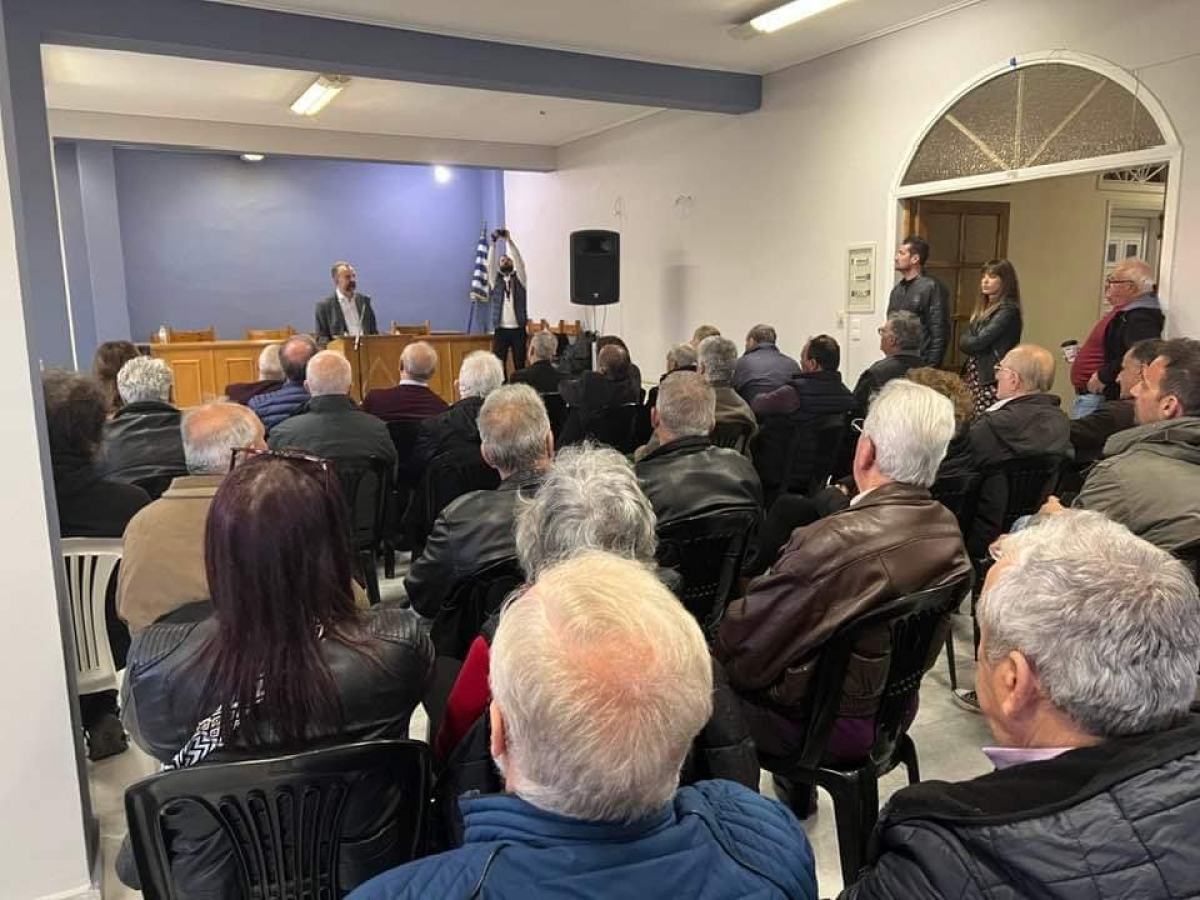 Μεγάλη συγκέντρωση Γρηγόρη Θεοδωράκη στις Οινιάδες