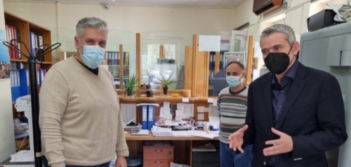 Ο Κώστας Καραγκούνης στην Οικονομική Υπηρεσία Ναυπάκτου