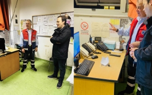 Στο ΕΚΑΒ Αγρίνιου για την αλλαγή του χρόνου ο Μίλτος Ζαμπάρας