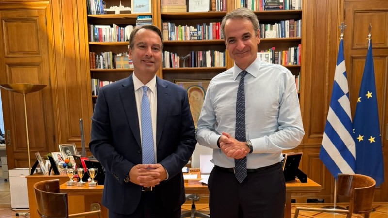 Συνάντηση του Θανάση Παπαθανάση με τον Πρωθυπουργό Κυριάκο Μητσοτάκη για τις προτεραιότητες της Αιτωλοακαρνανίας