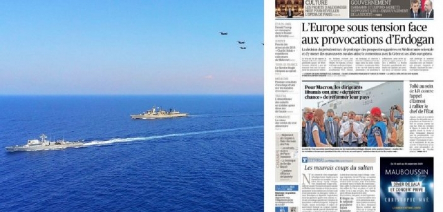 Στα μανταλάκια κρεμάει τον Ερντογάν η Figaro – «Θέλει να εκδικηθεί τη ναυμαχία της Ναυπάκτου;»