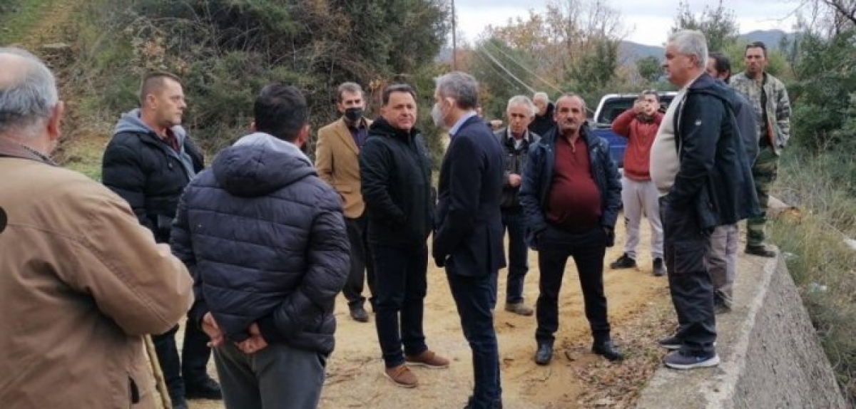Επίσκεψη Καραγκούνη στις πληγείσες περιοχές της Μακρυνείας