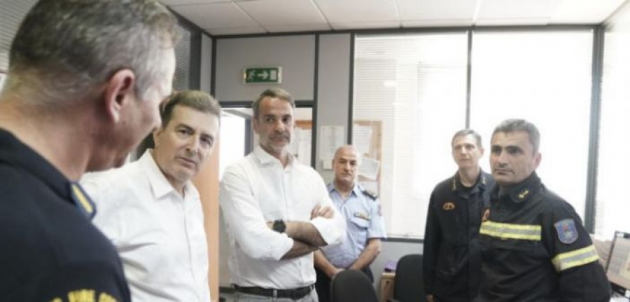 Στην Εύβοια ο Κυριάκος Μητσοτάκης