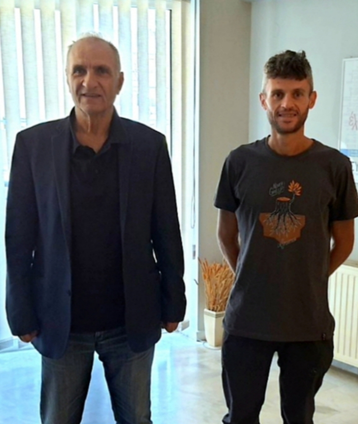 Συνάντηση του Γ. Βαρεμένου με τον υπεραθλητή Φώτη Ζησιμόπουλο