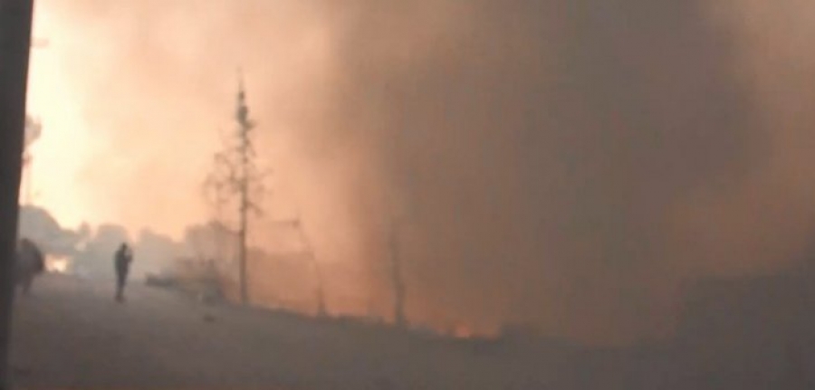 Νέα φωτιά στη Μόρια – Φεύγουν άρον άρον οικογένειες προσφύγων