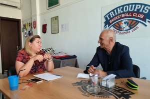 Mε την πρόεδρο του Χαριλάου Τρικούπη, Βασιλική Μπελέκου συναντήθηκε ο Γιώργος Βαρεμένος