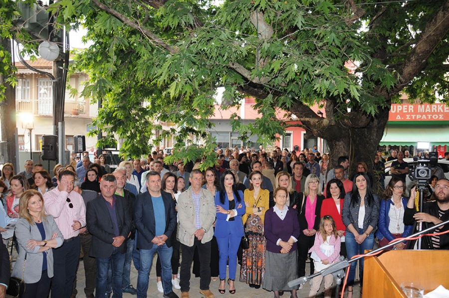 Δυναμικό παρών  έδωσαν οι Κατοχιανοί ,  χθες,  στην προεκλογική ομιλία του υποψηφίου Δημάρχου Κώστα Λύρου, στην Κατοχή