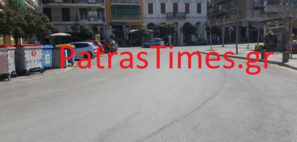 Πάτρα: Εικόνες θλίψης – Εκεί που έκαναν παρέλαση 40.000 άτομα η απόλυτη ερημιά (φωτό &amp; βίντεο)