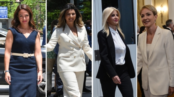 Ορκωμοσία της νέας κυβέρνησης: Οι γυναικείες παρουσίες που έκλεψαν την παράσταση (φωτο)