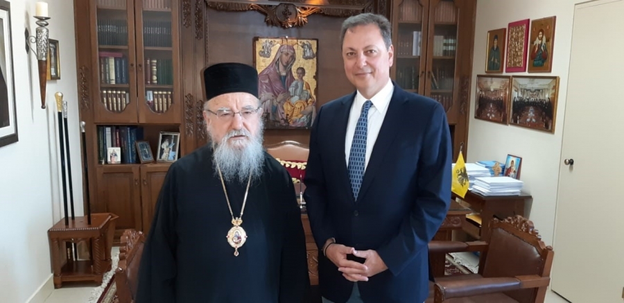 Σπήλιος Λιβανός: συνάντηση με τον σεβασμιότατο  Μητροπολίτη Αιτωλίας και Ακαρνανίας κ.κ. Κοσμά