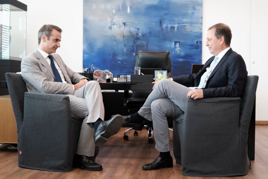 Συνάντηση με τον Πρόεδρο της Νέας Δημοκρατίας Κυριάκο Μητσοτάκη είχε ο υποψήφιος βουλευτής Αιτωλοακαρνανίας Σπήλιος Λιβανός στα κεντρικά γραφεία της ΝΔ