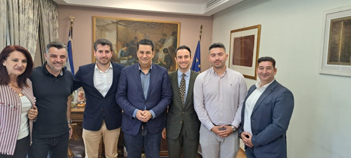 Συνάντηση Δημάρχου Αγρινίου με τον Υποψήφιο Ευρωβουλευτή Β. Σακελλάρη