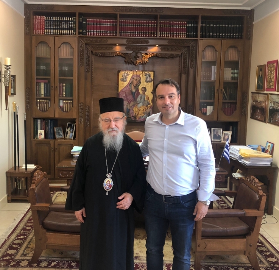 Συνάντηση με τον Μητροπολίτη Αιτωλ/νίας κ. Κοσμά είχε ο Θανάσης Παπαθανάσης