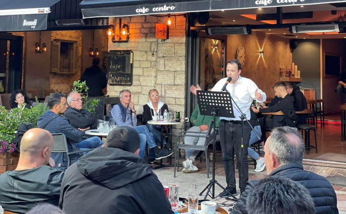 Με δυναμισμό η τελευταία ομιλία του Μίλτου Ζαμπάρα στο Θέρμο