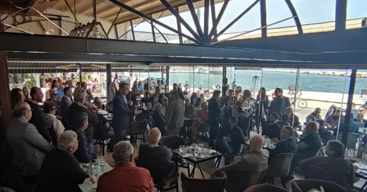 Δυναμική συγκέντρωση του Θανάση Παπαθανάση στη Βόνιτσα