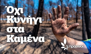 ΠΡΑΣΙΝΟΙ: Όχι κυνήγι στα καμένα