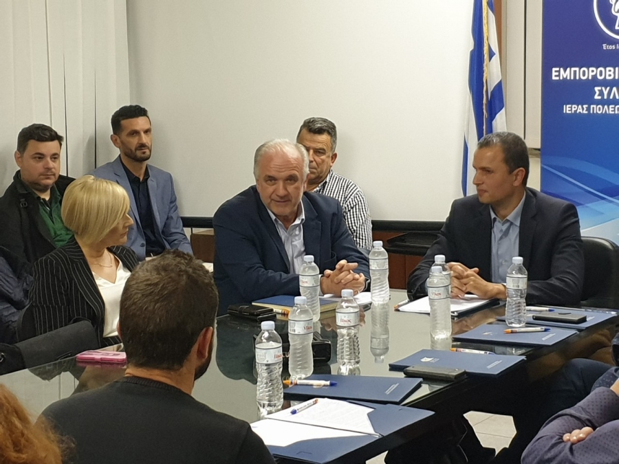 Επίσκεψη στον Εμποροβιομηχανικό Σύλλογο  Ιερής Πόλης Μεσολογγίου πραγματοποίησε ο επικεφαλής της «Δημιουργικής Ανατροπής» κ. Κώστας Λύρος